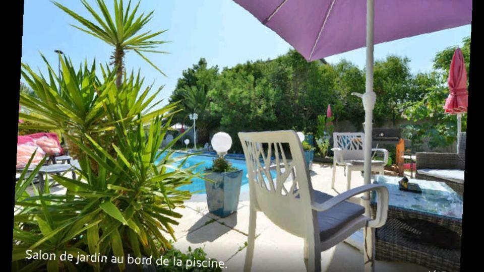 Suite-Junior -Villa Helene - Montpellier Sud - Aeroport- Piscine Privee-2Mn Des Plages Pérols Exteriör bild